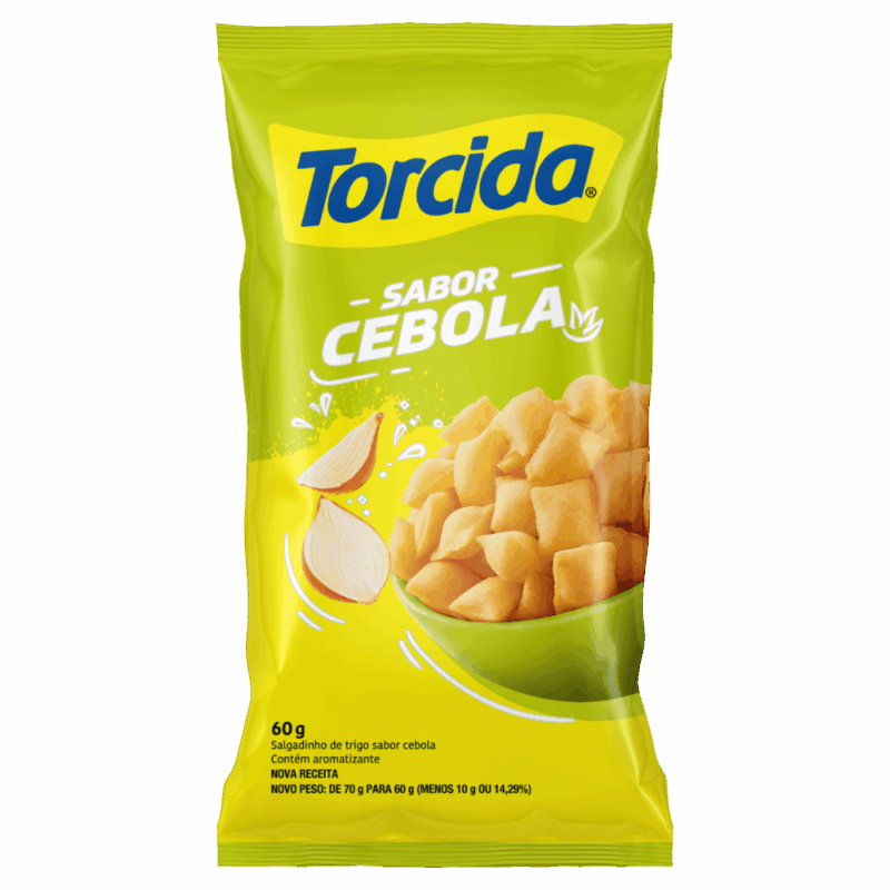 SALGADINHO TORCIDA CEBOLA 60G