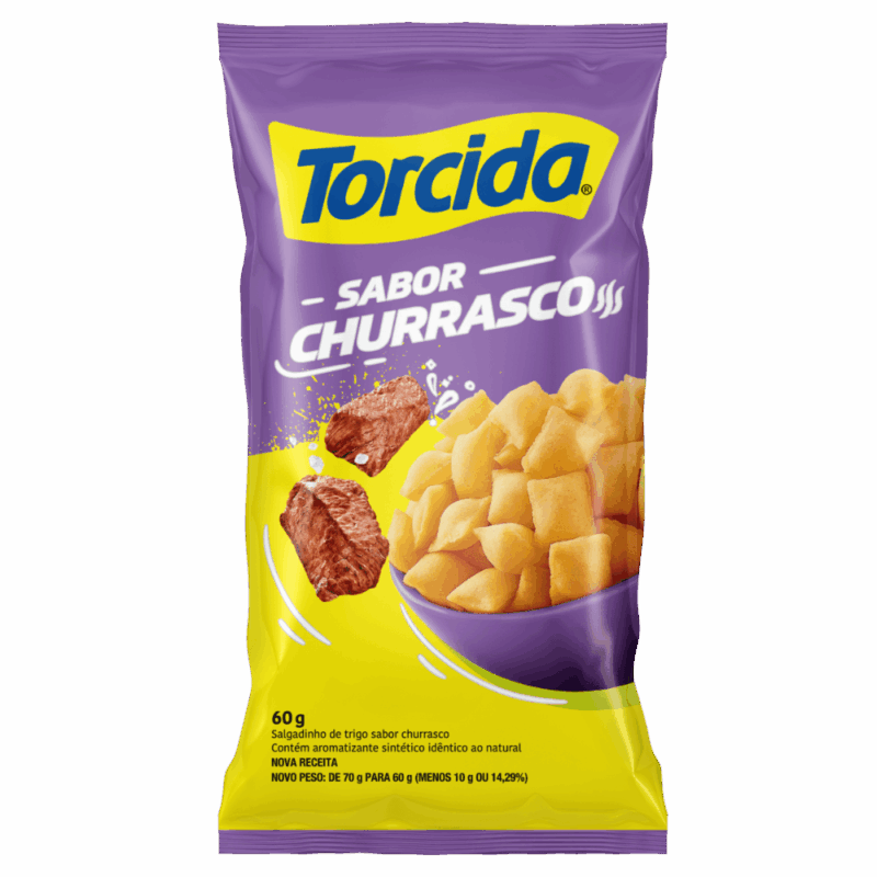 SALGADINHO TORCIDA CHURRASCO 60G