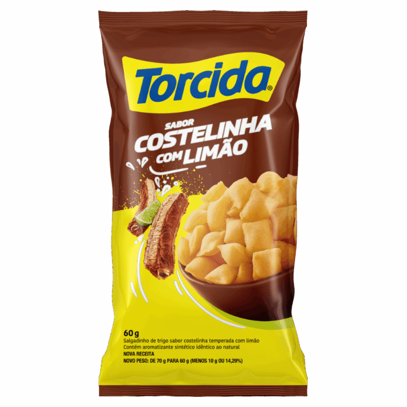 SALGADINHO TORCIDA COSTELINHA C/LIMAO 60G