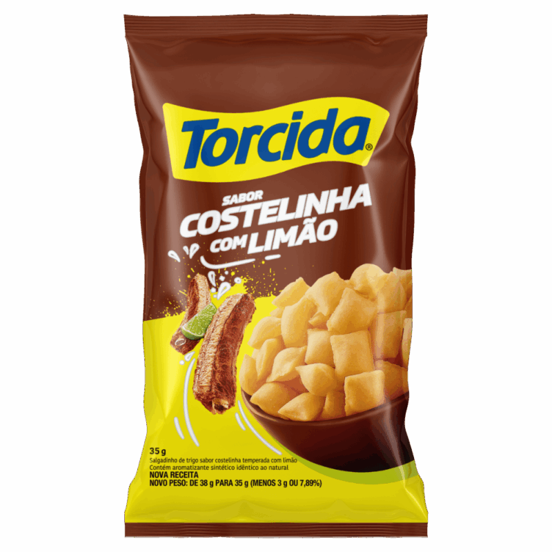 SALGADINHO TORCIDA COSTELINHA C/LIMAO 35G