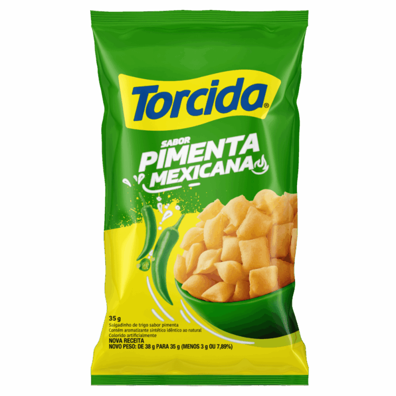 SALGADINHO TORCIDA PIMENTA MEXICANA 35G