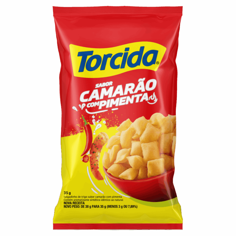 SALGADINHO TORCIDA CAMARAO C/PIMENTA 35G