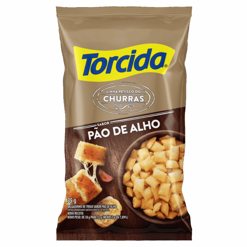 SALGADINHO TORCIDA PAO DE ALHO 35G